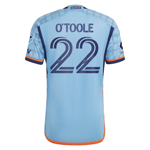 Kevin O'Toole New York City FC adidas 2024 The Interboro Kit Authentic Player Jersey - Sky Blue - Image 3