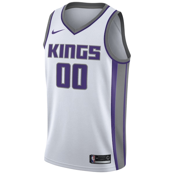 Sacramento Kings Nike 2020/21 Swingman Custom Jersey - Association Edition - White - Image 2