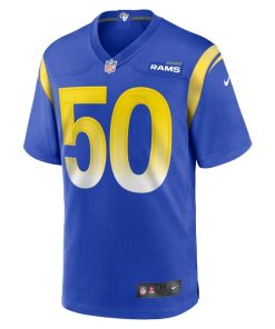 Alternative view of Ryan Smenda Los Angeles Rams Nike Home Game Jersey - Royal