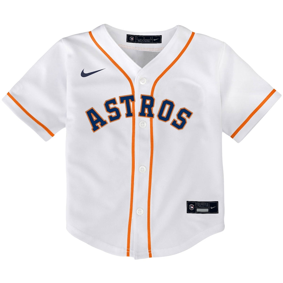Alex Bregman Houston Astros Nike Toddler Home Replica Player Jersey - White - Image 2