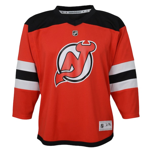 Jack Hughes New Jersey Devils Preschool Home Replica Player Jersey - Red - Image 2