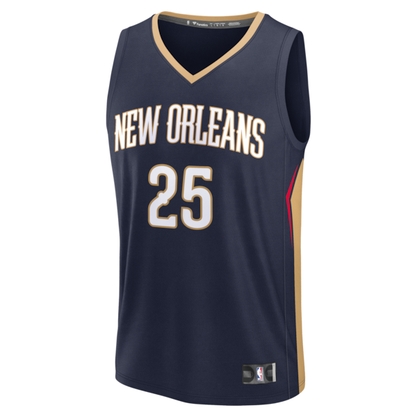 Trey Murphy III New Orleans Pelicans Fast Break Replica Jersey - Navy - Icon Edition - Image 2