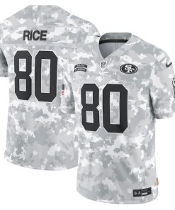 Youth Jerry Rice San Francisco 49ers Nike 2024 Salute to Service Retired Player Limited Jersey - Arctic Camo