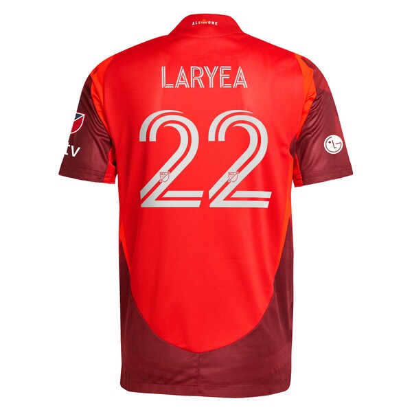Richie Laryea Toronto FC adidas 2025 Club Kit Authentic Player Jersey - Red - Image 3
