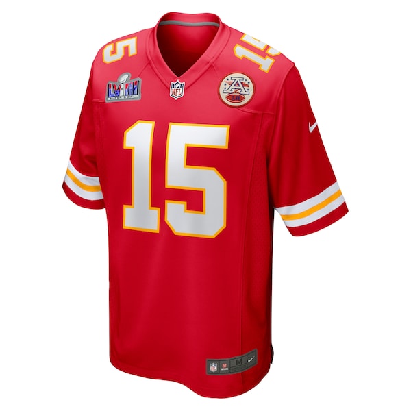 Patrick Mahomes Kansas City Chiefs Nike Super Bowl LVIII Game Jersey - Red - Image 2