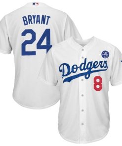 Kobe Bryant Legend Los Angeles Dodgers 8/24 Special Jersey ¨C White