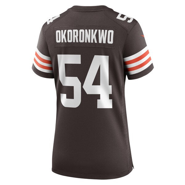 Ogbonnia Okoronkwo Cleveland Browns Nike Women's Game Player Jersey - Brown - Image 3