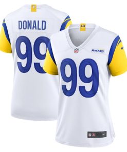 Aaron Donald Los Angeles Rams Nike Women's Player Jersey - White/Royal