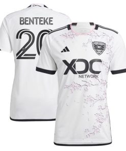 Christian Benteke D.C. United adidas 2024 The Cherry Blossom Kit Replica Player Jersey - White