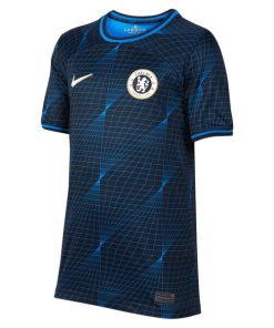 Alternative view of Chelsea Nike Youth 2023/24 Away Stadium Replica Custom Jersey - Navy