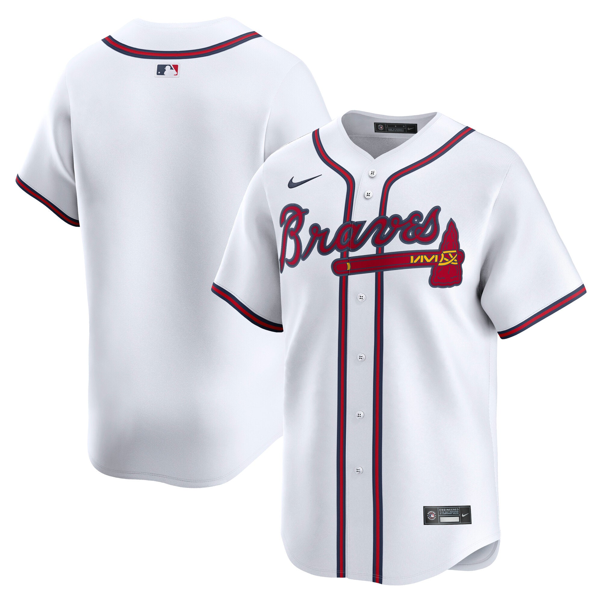 Atlanta Braves Nike Road Limited Jersey - Gray/White - Image 5