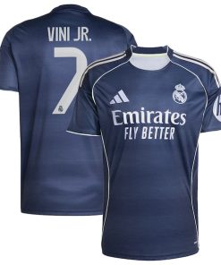 Vini Jr. Los Merengues adidas 2025/26 Away Replica Player Jersey - Blue