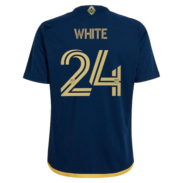 Brian White Vancouver Whitecaps FC adidas Youth 2024 The 50 Replica Player Jersey - Navy - Image 3