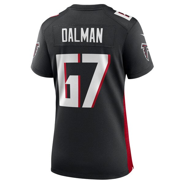 Drew Dalman Atlanta Falcons Nike Women's Game Jersey - Black - Image 3