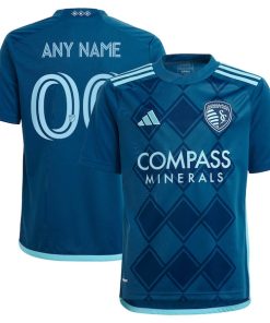 Sporting Kansas City adidas Youth 2024 Diamonds Our Forever Replica Custom Jersey?¨C Navy