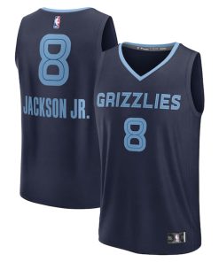 Jaren Jackson Jr. Memphis Grizzlies  Fast Break Replica Jersey - Navy - Icon Edition