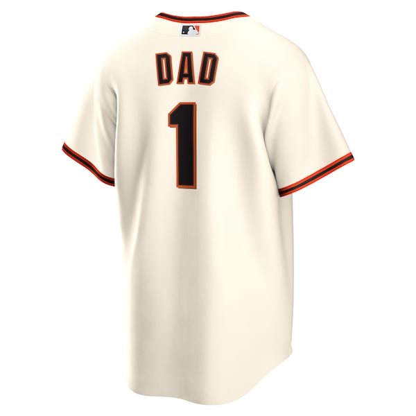 San Francisco Giants Nike #1 Dad Home Replica Jersey - White - Image 3