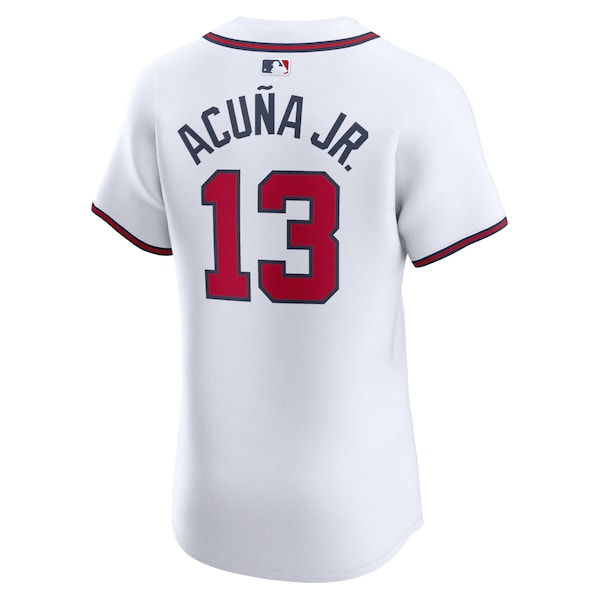 Ronald Acu?a Jr. Atlanta Braves Nike Home Elite Jersey - White - Image 3