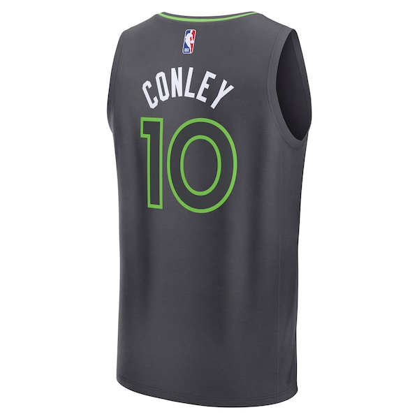Mike Conley Minnesota Timberwolves Fast Break Replica Player Jersey - Statement Edition - Charcoal - Image 3