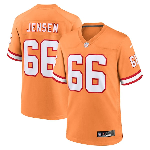 Ryan Jensen Tampa Bay Buccaneers Nike Throwback Game Jersey - Orange/Red - Image 2