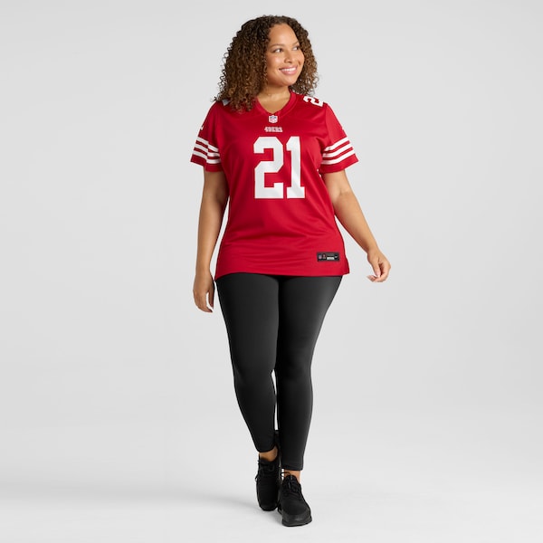 Deion Sanders San Francisco 49ers Nike Women's Retired Player Game Jersey - Scarlet - Image 6