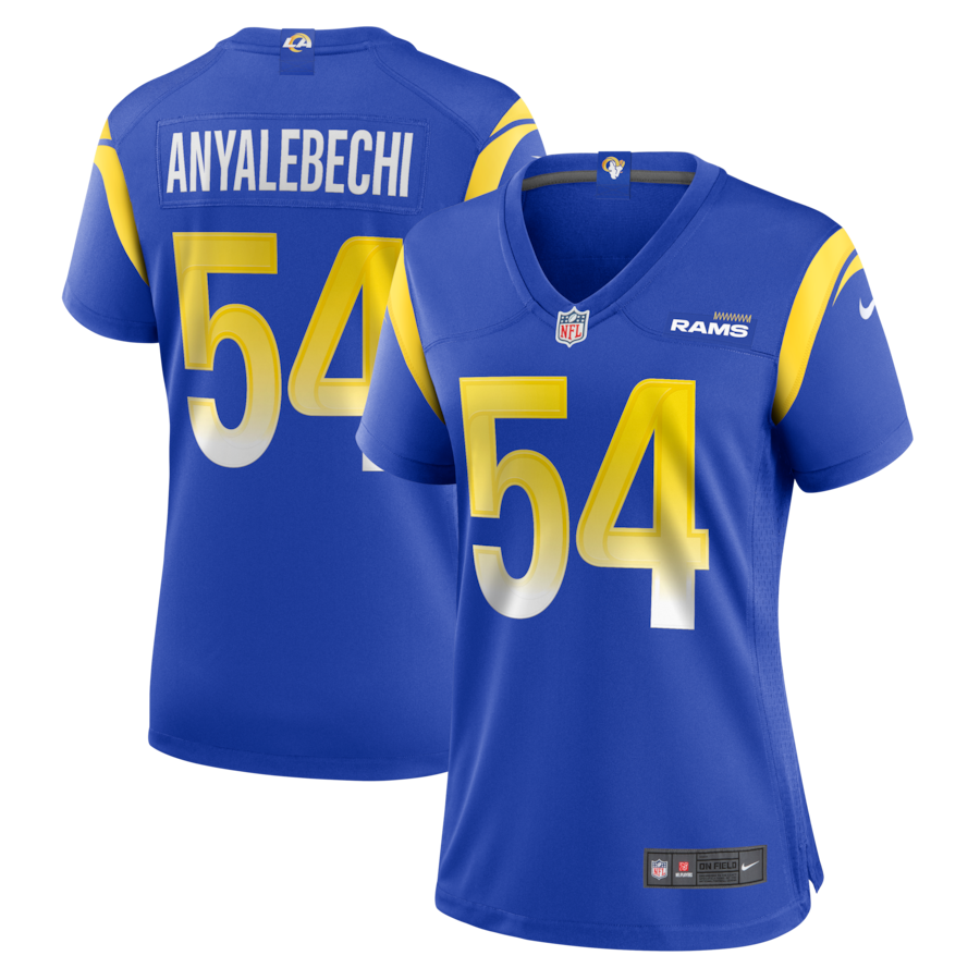 Kelechi Anyalebechi Los Angeles Rams Nike Women's Game Jersey - Royal