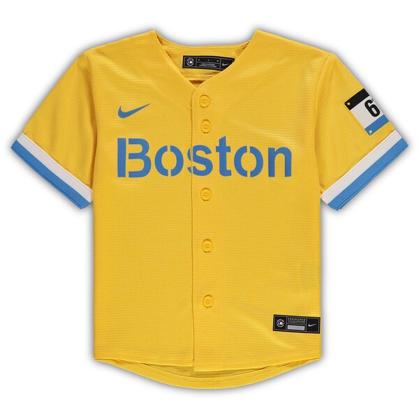 Boston Red Sox Nike Toddler MLB City Connect Replica Team Jersey - Gold - Image 2