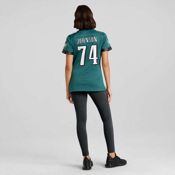 Fred Johnson Philadelphia Eagles Nike Women's Team Game Jersey - Midnight Green - Image 5