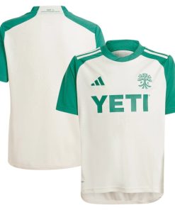 Austin FC adidas Youth 2024 The Armadillo Kit Replica Jersey?¨C Tan