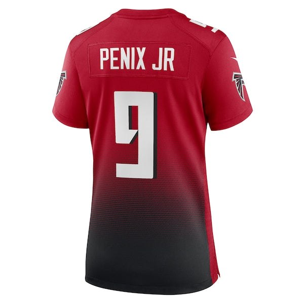Michael Penix Jr. Atlanta Falcons Nike Women's Alternate Game Jersey - Red/Black - Image 6