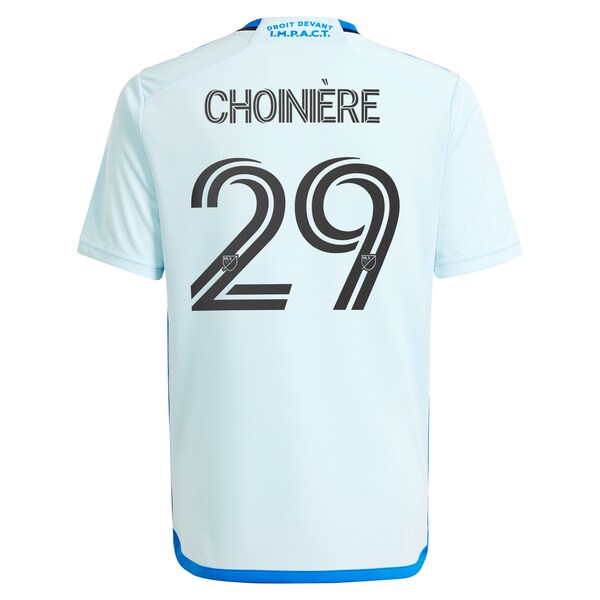 Mathieu Choini¨¨re CF Montreal adidas Youth 2024 La Main Replica Player Jersey?¨C Light Blue - Image 3