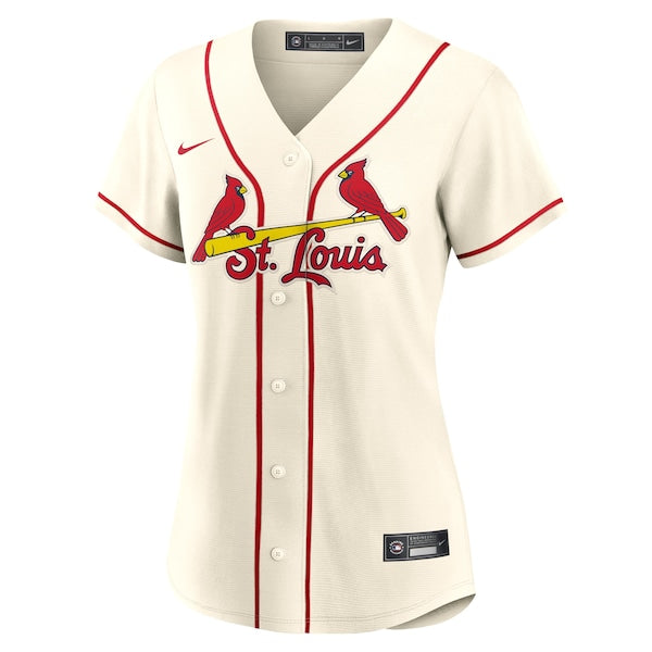 Nolan Arenado St. Louis Cardinals Nike Women's Alternate Replica Player Jersey - Cream/Red/White - Image 3