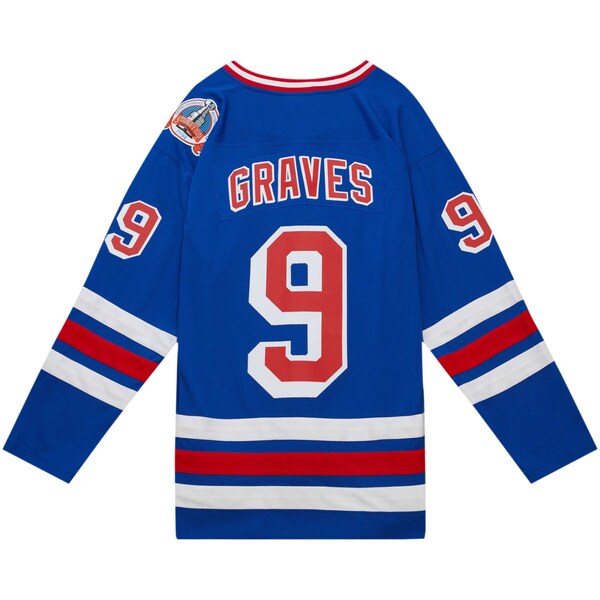 Adam Graves New York Rangers 1993/94 Blue Line Player Jersey - Royal - Image 4