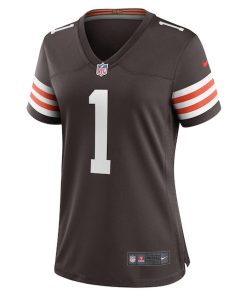 Alternative view of Juan Thornhill Cleveland Browns Nike Women's Nike Women's All Player Jersey - Brown