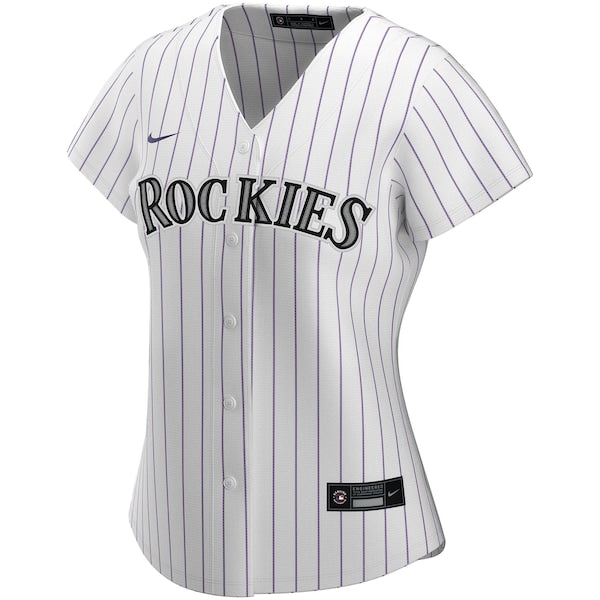 Colorado Rockies Nike Women's Home Replica Custom Jersey - White - Image 2