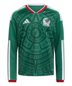 Alternative view of Mexico National Team adidas Youth FIFA x World Cup 2026 Home Replica Long-Sleeve Jersey - Green