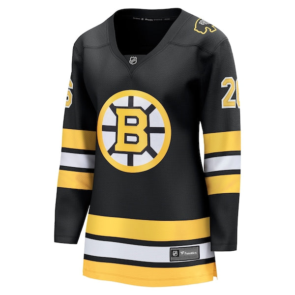 Andrew Peeke Boston Bruins Women's Home Breakaway Player Jersey - Black - Image 2