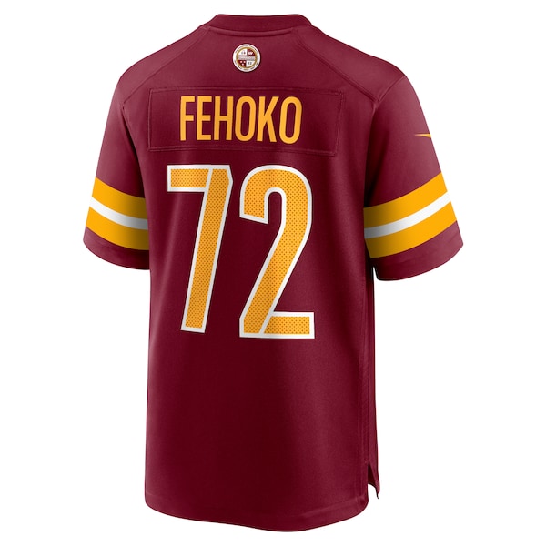 Viliami Fehoko Jr. Washington Commanders Nike Team Game Jersey - Burgundy - Image 3