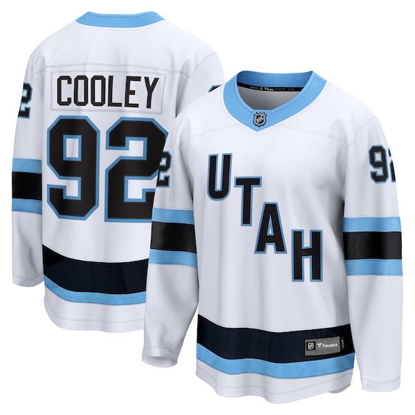 Logan Cooley Utah Hockey Club Breakaway Player Jersey - White/Black - Image 2