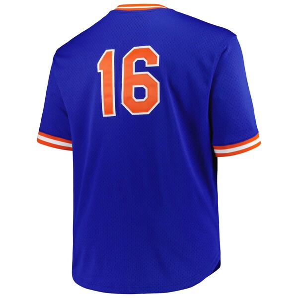 Dwight Gooden New York Mets Profile Big & Tall Cooperstown Collection Mesh Batting Practice Jersey - Royal - Image 3