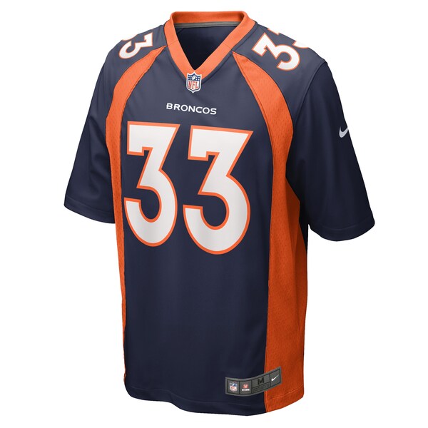 Javonte Williams Denver Broncos Nike Home Game Player Jersey - Navy/Orange - Image 4