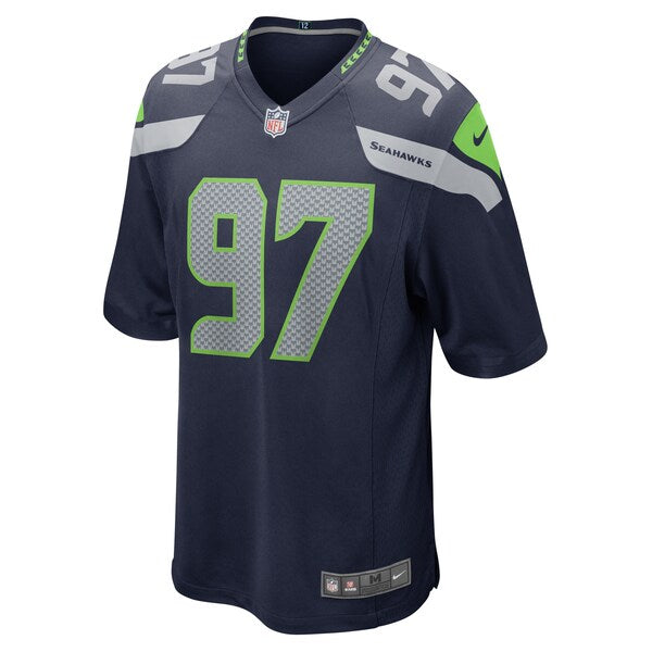 Mario Edwards Jr. Seattle Seahawks Nike Game Jersey - College Navy - Image 2