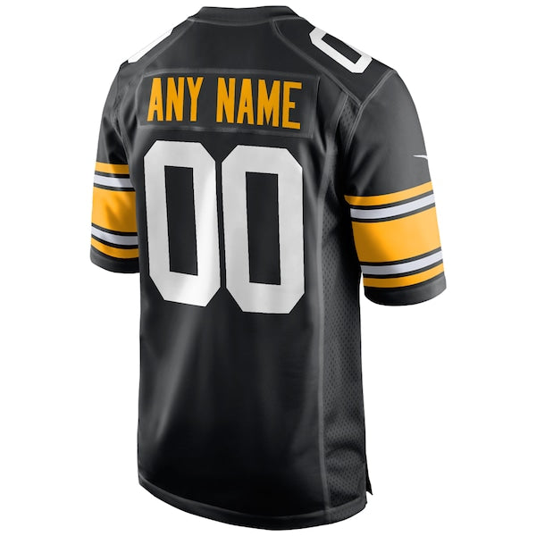 Pittsburgh Steelers Nike Alternate Custom Game Jersey - Black - Image 3