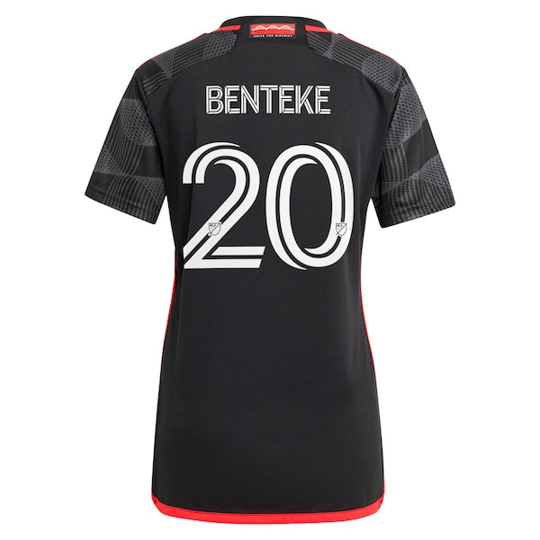 Christian Benteke D.C. United adidas Women's 2024 The Icon Kit Replica Player Jersey?ยจC Black - Image 3