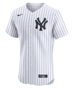 Alternative view of Anthony Volpe New York Yankees Nike Home Elite Jersey - White