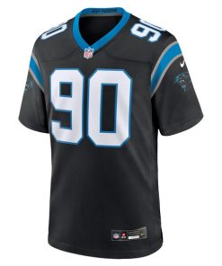 Alternative view of Amare Barno Carolina Panthers Nike Team Game Jersey - Black