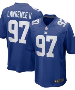 Dexter Lawrence II New York Giants Nike Team Game Player Jersey - Royal/White