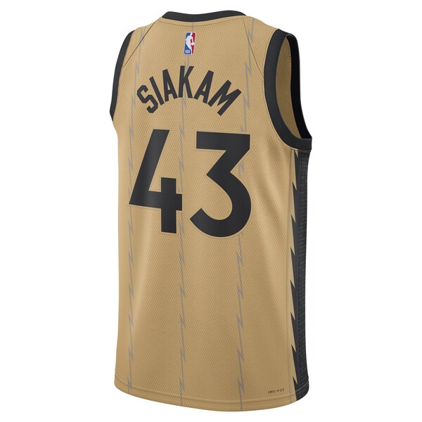Pascal Siakam Toronto Raptors Nike Unisex 2023/24 Swingman Jersey - Gold - City Edition - Image 3
