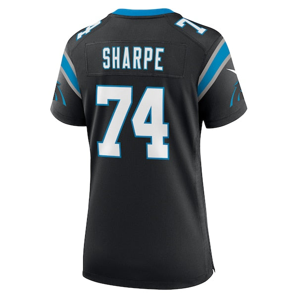 David Sharpe Carolina Panthers Nike Women's Team Game Jersey - Black - Image 3
