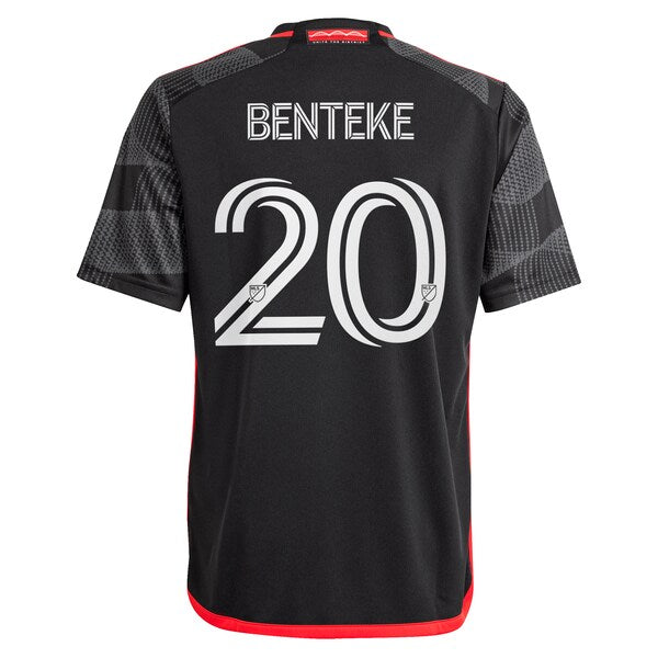Christian Benteke D.C. United adidas Youth 2024 The Icon Kit Replica Player Jersey?ยจC Black - Image 3
